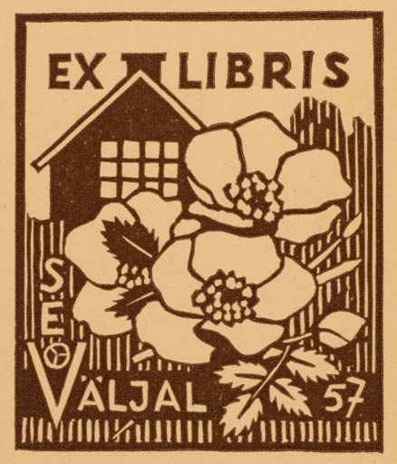 Exlibris by Silvi Väljal from Estonia for Silvi Väljal - Architecture Flower 