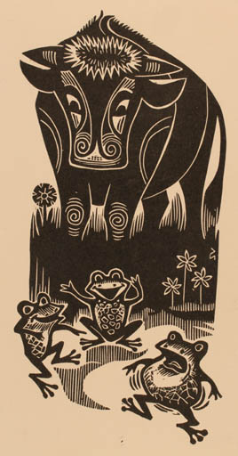 Exlibris by Silvi Väljal from Estonia for Simone en Leo Winkeler - Fauna 