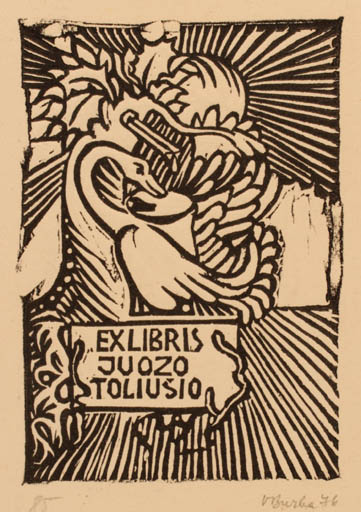 Exlibris by Augustinas Virgilijus Burba from Lithuania for Juczo Toliusio - 