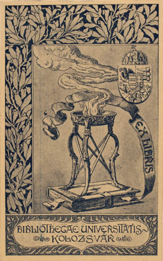 Exlibris by ? Unbekannt from Hungary for Bibliothecae Universitatis Kolozsvar - Book 