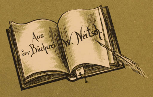 Exlibris by Kari Koch from Austria for W. Neitsch - Book Text/Writing 