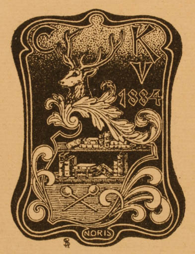 Exlibris by Carl Koch from Germany for ? K. V. - 