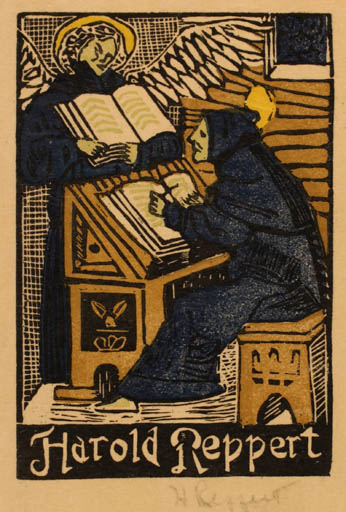 Exlibris by Harold Reppert from Germany for Harold Reppert - Book Religion 