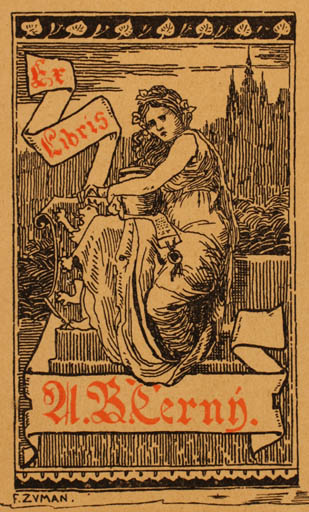 Exlibris by   from Czech Republic for A. B. Cerny - Jugend Woman 