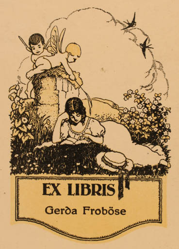 Exlibris by ? Unbekannt from Germany for Gerda Froböse - Jugend Woman 