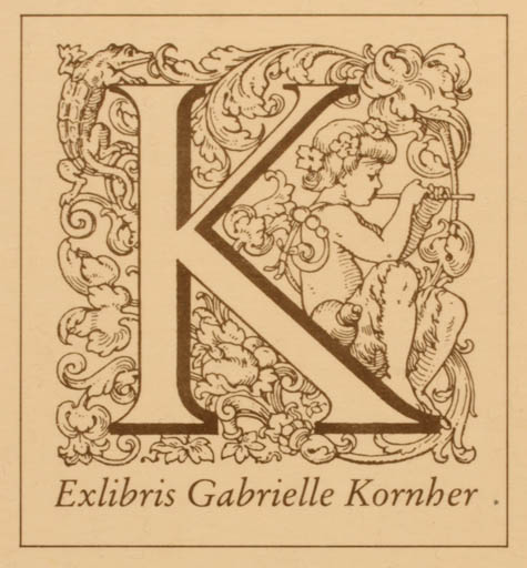 Exlibris by Margarete Driesch-Reifferscheidt from Germany for Gabriele Kornher - Jugend 