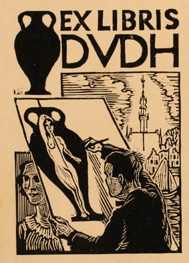 Exlibris by Dolf van der Haar from Netherland for Dolf van der Haar - Art 