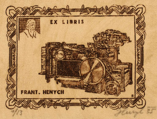 Exlibris by Frant. Henych from Czech Republic for Frant. Henych - Technology 