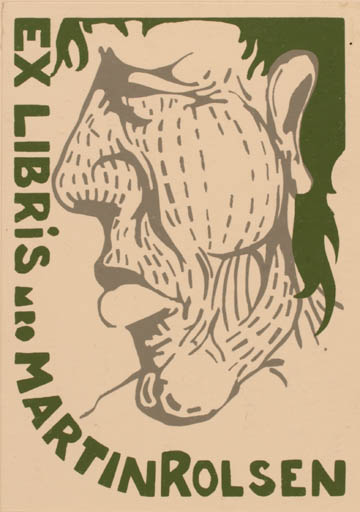 Exlibris by Martin Rolsen from Germany for Martin Rolsen - 