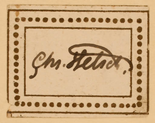 Exlibris by ? Unbekannt from Unknown for Chr. Helsch - Text/Writing 