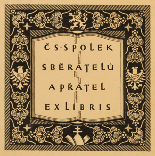 Exlibris by Alois Metalám from Poland for ? Spolek Sberatelu a Pratel - Ornament 