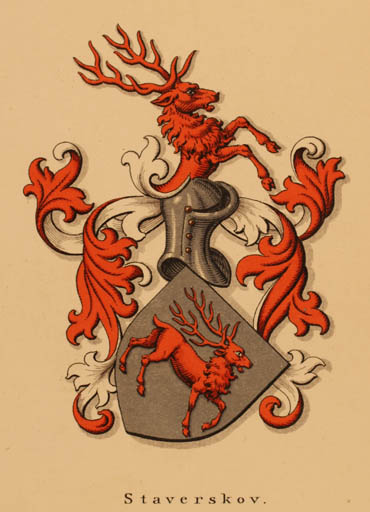 Exlibris by Zdenko G. Alexy from Czech Republic for ? Staverskov - Heraldry 