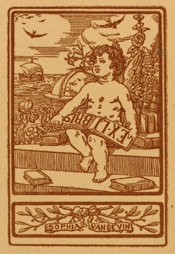 Exlibris by ? Unbekannt from Netherland for Sophia Van de Vin - Child Globe 