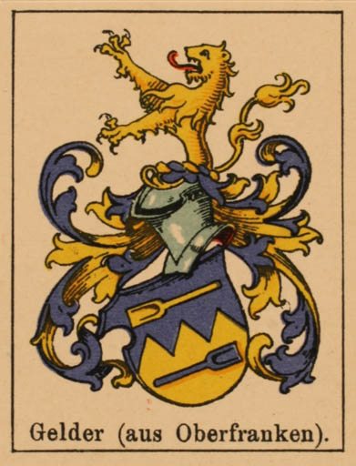 Exlibris by Zdenko G. Alexy from Germany for Dirk van Gelder - Heraldry 