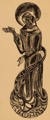 Exlibris by Ria Janse from Unknown for Ria Janse - Religion 