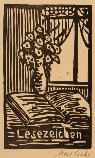 Exlibris by Max Linke from Germany for ? Lesezeichen - Book Interior 