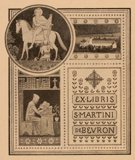 Exlibris by ? Unbekannt from Germany for S. de Beuron Martini - Religion 