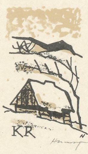 Exlibris by Stanislav  Hlinovsky from Czechoslovakia for Klaus Rödel - Scenery/Landscape 