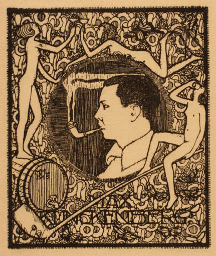 Exlibris by ? M.M.L from Unknown for Max Klinkenberg - 