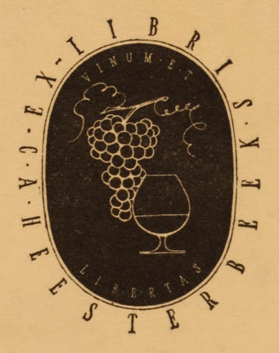 Exlibris by ? Unbekannt from Unknown for C. A. Heesterbeek - Wine 