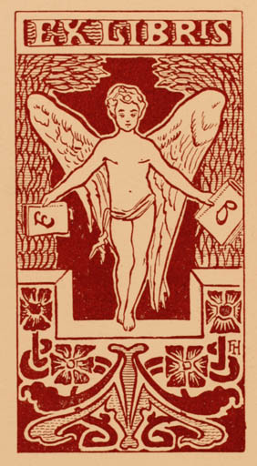 Exlibris by ? Unbekannt from Unknown for ? E. B. - Angel Jugend 