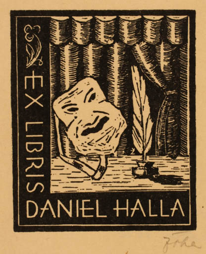 Exlibris by ? ? from Unknown for Daniel Halla - Theater/Cirkus 