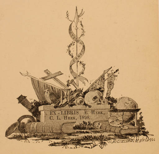 Exlibris by H Hicizikni from Unknown for C. L. Heek - 