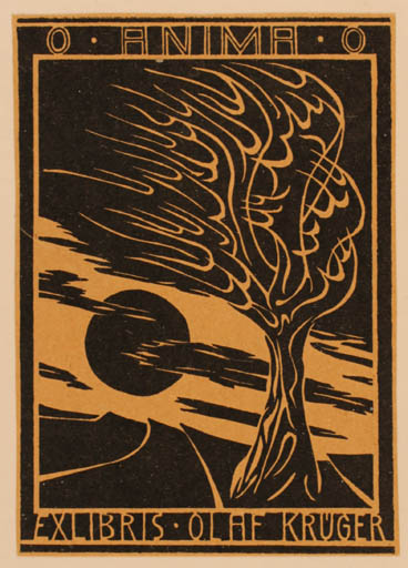 Exlibris by Olaf Krüger from Germany for Olaf Krüger - Tree 