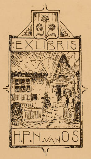 Exlibris by H. P. N. van Os from Netherland for H. P. N. van Os - Architecture 