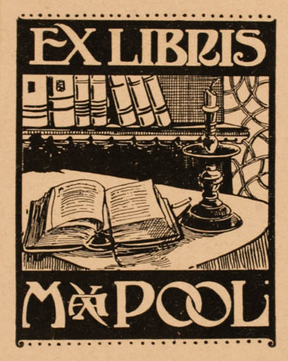 Exlibris by ? Unbekannt from Unknown for Max Pool - Book Interior 