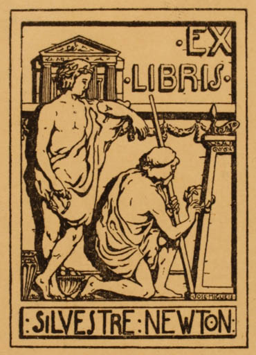 Exlibris by Jose Migueis from Unknown for Silvestre Norton - Classical antiquity 