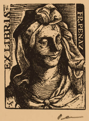 Exlibris by Fr. Penaz from Unknown for Fr. Penaz - Portrait 