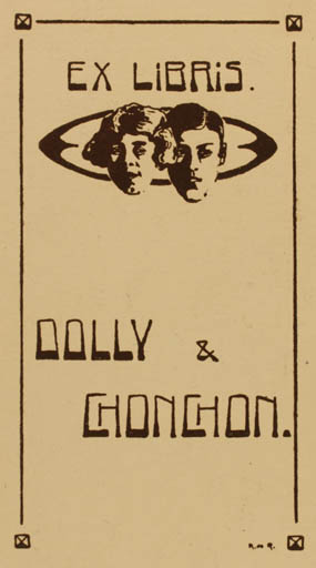 Exlibris by ? Unbekannt from Unknown for ? Dolly &  Chonchon - Portrait 