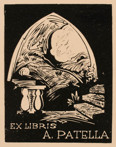 Exlibris by ? Lozauits from Unknown for A. Patella - 