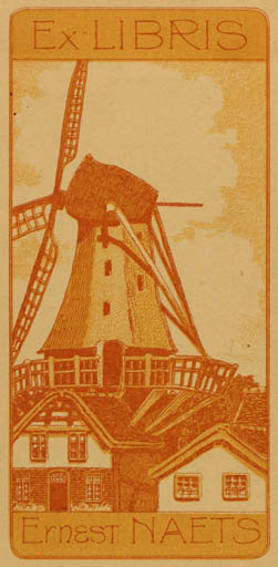 Exlibris by ? Unbekannt from Unknown for Ernest Naets - Mill 