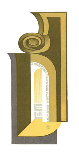 Exlibris by Anatolij Kalaschnikow from Soviet Union for Klaus Rödel - Architecture Exlibris Congress 