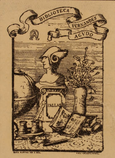 Exlibris by Card Martna from Unknown for Fernandez Agudo - 