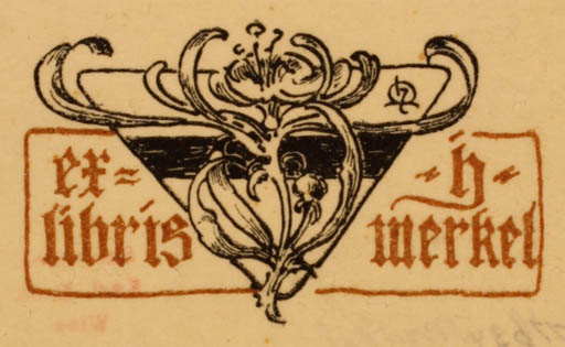 Exlibris by H. Merkel from Unknown for H. Merkel - Flora 