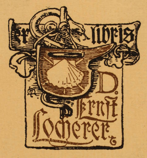 Exlibris by H. Merkel from Unknown for Ernst Locherer - 