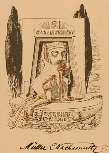 Exlibris by ? Müller-Wachsmuth from Unknown for Dr. Thimann - 