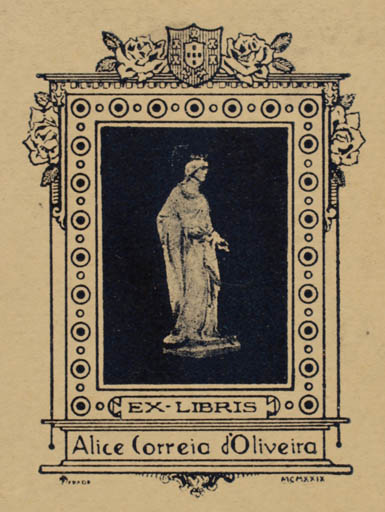 Exlibris by ? Unbekannt from Unknown for Alice Correia d`Oliveira - Religion 