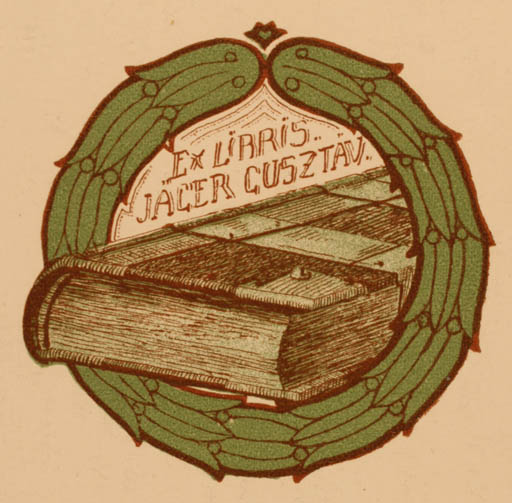 Exlibris by ? Unbekannt from Unknown for Gusztav Jager - Book 