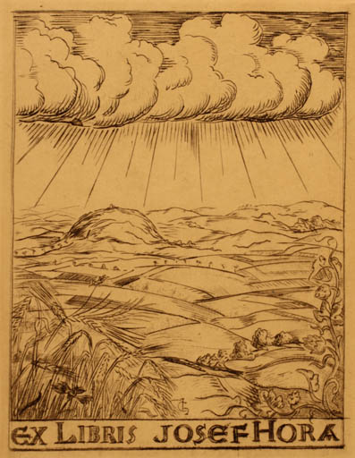 Exlibris by Ant. Chlebecek from Czech Republic for josef Hora - Scenery/Landscape 