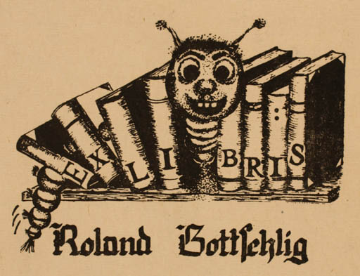 Exlibris by Rene Gotschlig from Germany for Roland Gottschlig - Book 