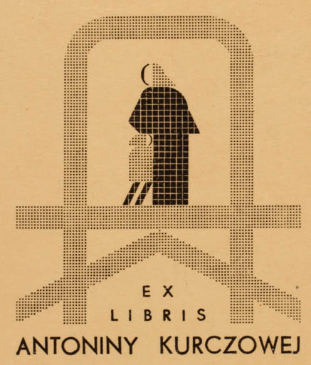Exlibris by K Macia from Unknown for Antoniny Kurczowej - 