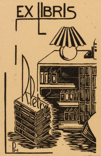 Exlibris by Paul Meyer from Germany for R. Petry - Book Interior 