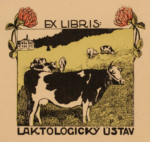 Exlibris by ? Unbekannt from Unknown for Ustav Laktologicky - Fauna 