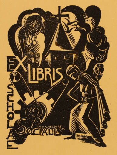Exlibris by Lily Wielders from Netherland for Socialis Scholae - 