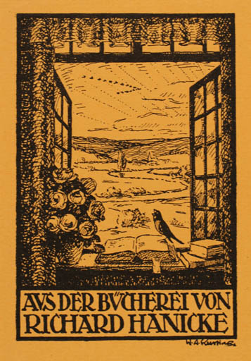 Exlibris by ? Unbekannt from Unknown for Richard Hanicke - Scenery/Landscape 