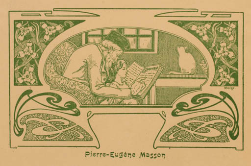 Exlibris by H. Berge from France for Pierre Eugene Masson - Jugend 